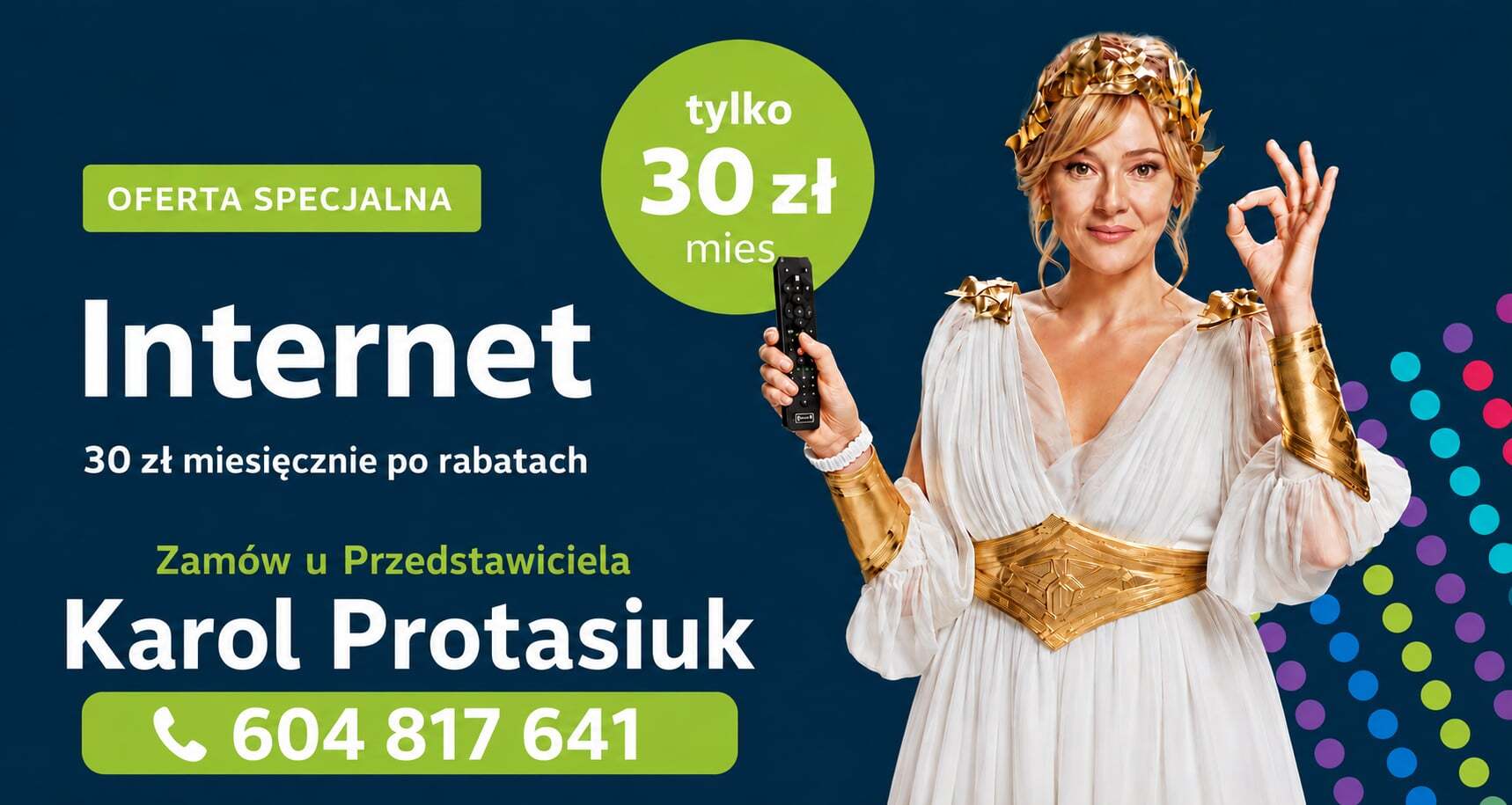 Tani internet światłowodowy za 30 zł od Netii